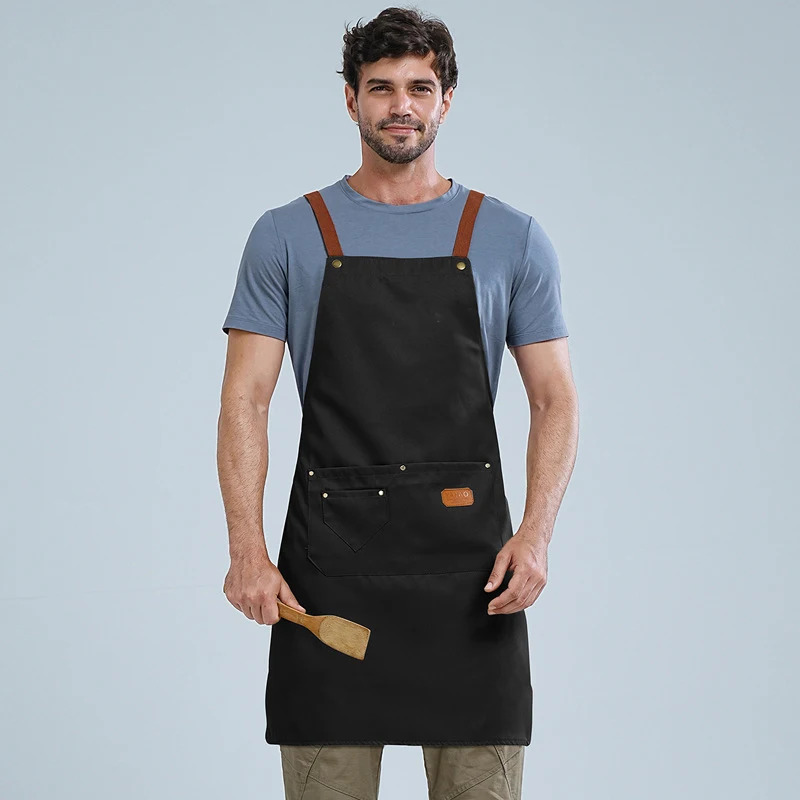 Home Cooking Cafe - Delantal de Cocina Impermeable con Tirantes