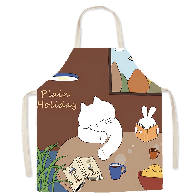 Delantal con estampado de gato - Home Cooking Cafe reseña y precio