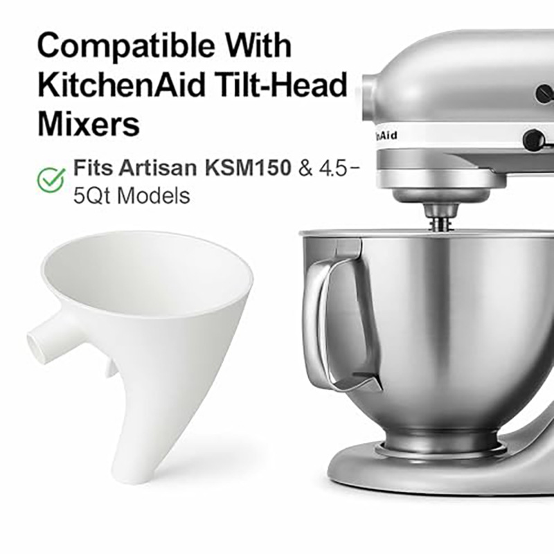 1 embudo para harina de color  - Kitchenaid Mixer Artisan 5Qt reseña y precio